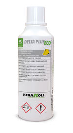 Detergente ácido eco‑compatible al agua, referencia Delta Plus Eco de Kerakoll. Envase: 24x1 kg